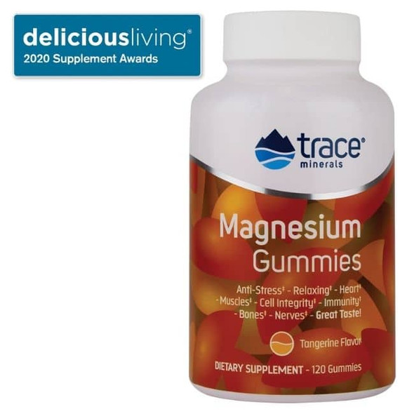 Trace Minerals MAGGM01: Magnesium Gummies - Tangerine
