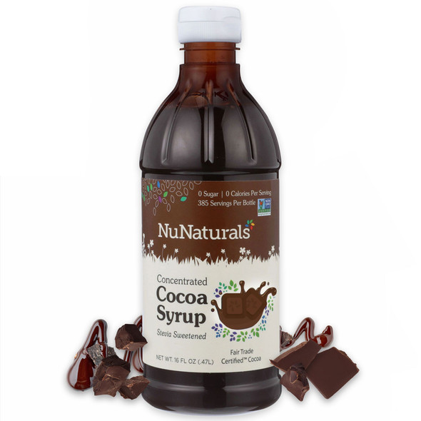 NuNaturals Cocoa Syrup 16 oz