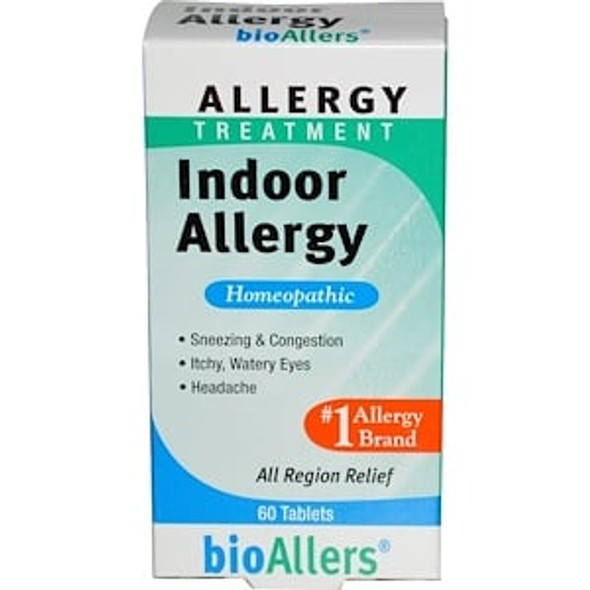 NatraBio, BioAllers, Allergy Treatment, Indoor Allergy, 60 Tablets