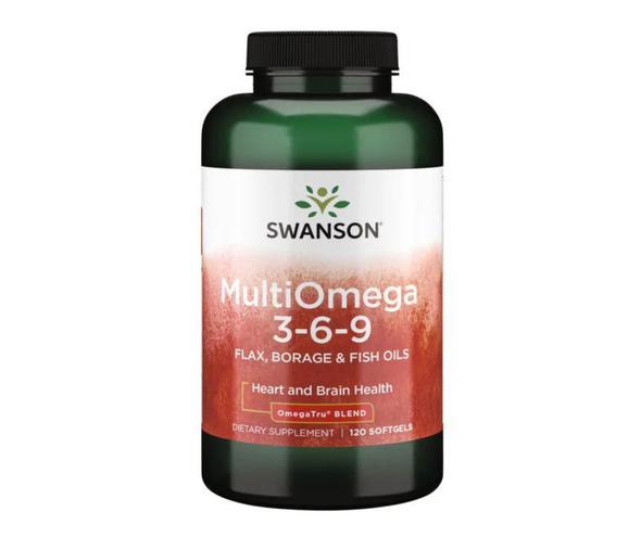 Swanson EFAs- MultiOmega 3-6-9 Flax, Borage & Fish Oils - OmegaTru Blend