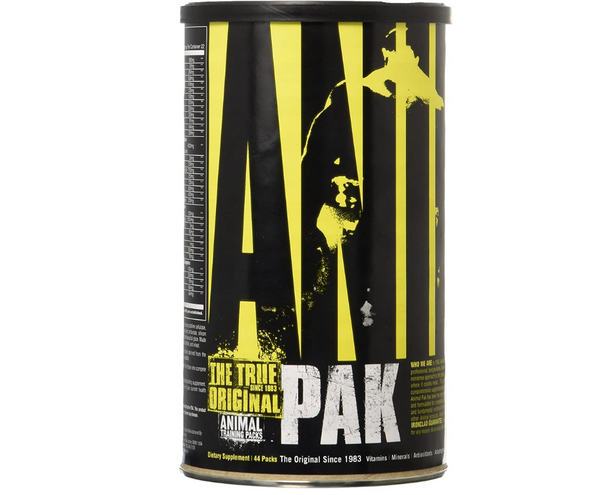 Universal Nutrition Animal Pak 44 pckts Supplement Facts Panel