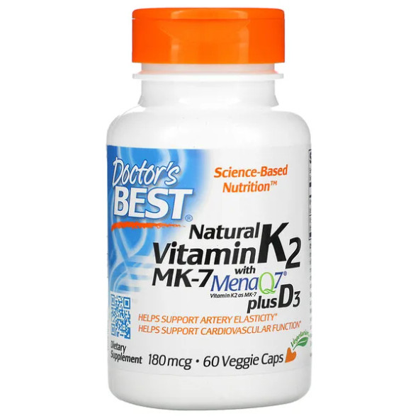 Doctor's Best Natural Vitamin K2 MK-7 with MenaQ7 Vitamin