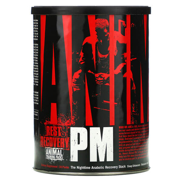 Universal Nutrition Animal PM 30 pack Supplement Facts Panel