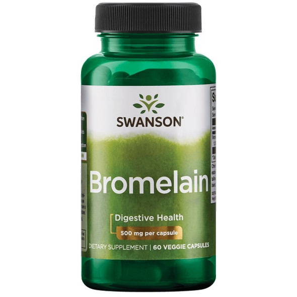 Swanson Maximum Strength Bromelain 500mg 60 Veg Caps