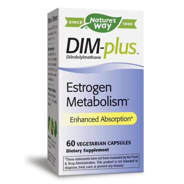 Nature's Way, DIM-Plus, Estrogen Metabolism, 60 Vegetarian Capsules