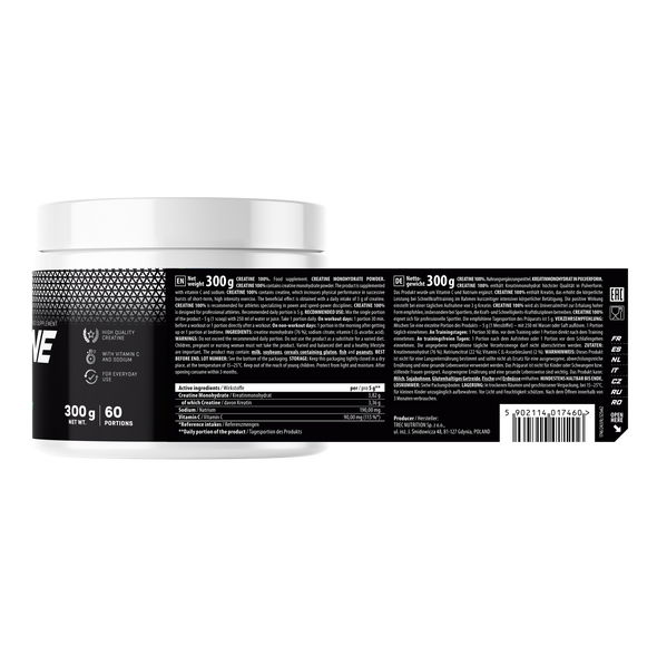 Trec Nutrition Creatine 100% 300g Ingredients Panel