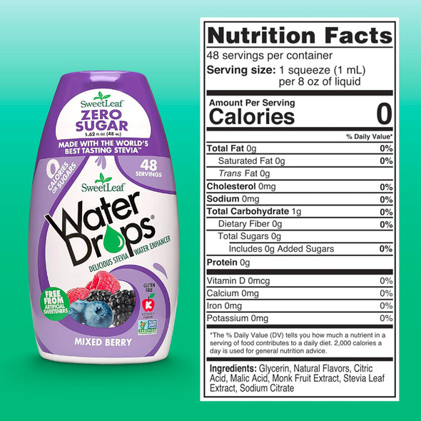 SweetLeaf Water Drops Mixed Berry  48ml