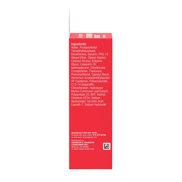 Neutrogena Stubborn Marks PM Treatment with Retinol SA Ingredients Panel