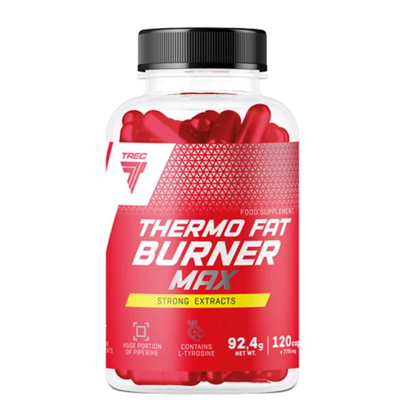 Trec Nutrition THERMO FAT BURNER MAX 120 cap Supplement Facts Panel