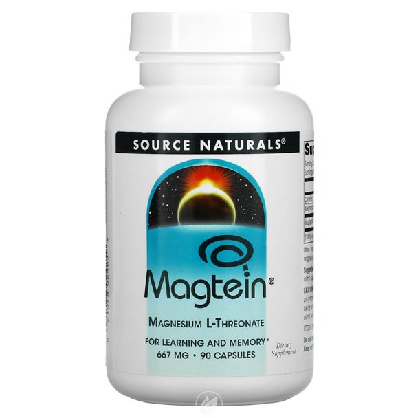 SOURCE NATURALS MAGTEINCAP 90 Caps Magnesium L-Threonate Additional Product Image 2