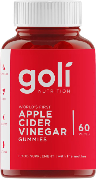 GOLI NUTRITION APPLE CIDER VINEGAR 60 GUMMIES