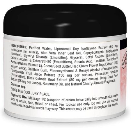 SOURCE NATURALS PHYTOESTROGEN CREAM 4OZ Ingredients Panel