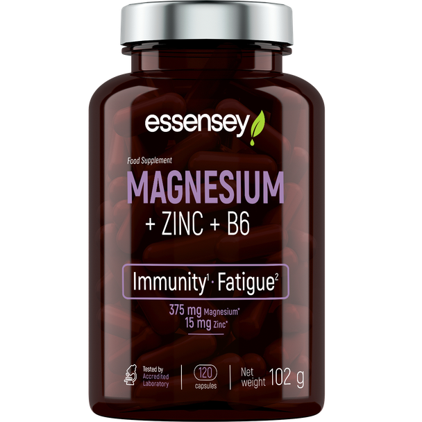ESSENSEY MAGNESIUM ZINC B6 120 caps HIGH POTENCY Additional Product Image 2