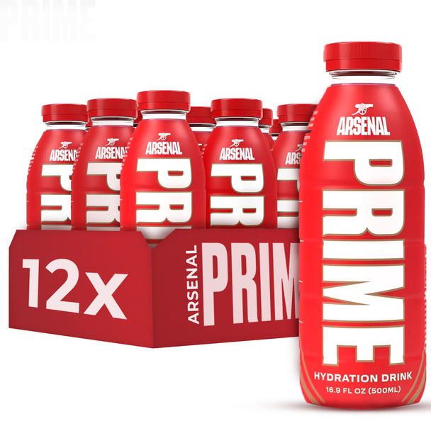 PRIME Hydration Drink -  Arsenal Case of 12