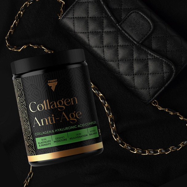 Trec Nutrition Collagen Anti-Age Jar Vanilla-Strawberry 300G Supplement Facts Panel