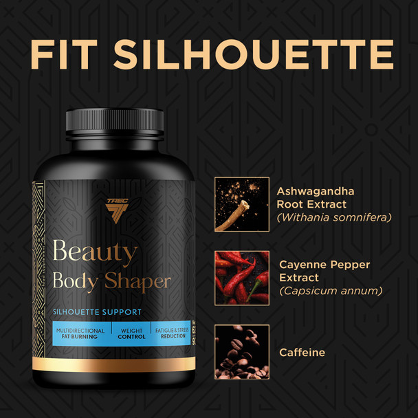 Trec Nutrition Beauty Body Shaper 90 Caps Supplement Facts Panel
