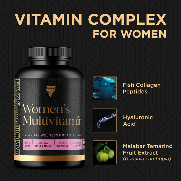 Trec Nutrition Women's Multivitamin 90 Caps Supplement Facts Panel