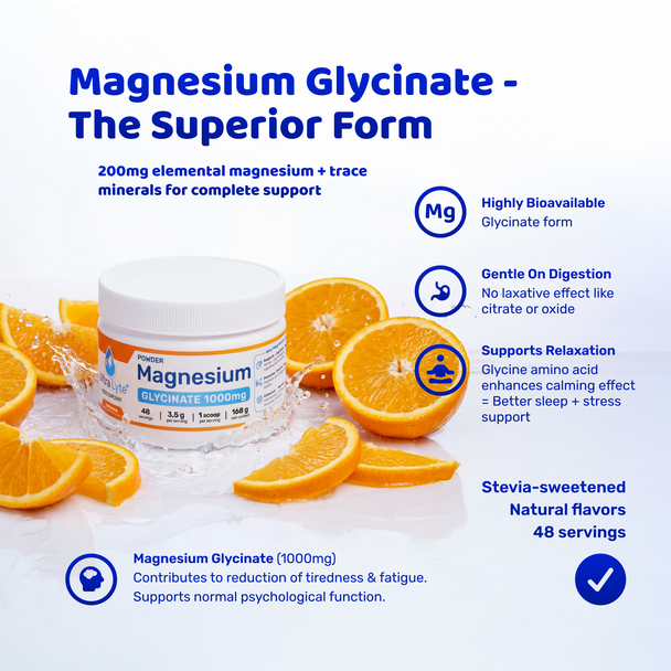 Ultra Lyte Magnesium Glycinate Powder - Orange Additional Product Image 3