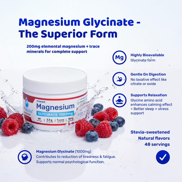 Ultra Lyte Magnesium Glycinate Powder - Mixed Berry Additional Product Image 7