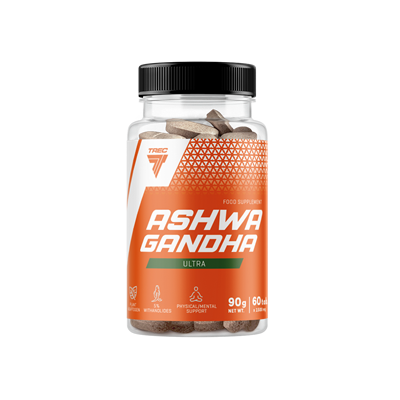 Trec Nutrition ASHWAGANDHA ULTRA 60 tabs Supplement Facts Panel