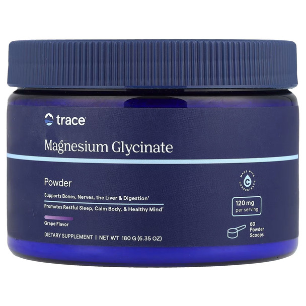 Trace Minerals Magnesium Glycinate Powder - Grape 180g Additional Product Image 7