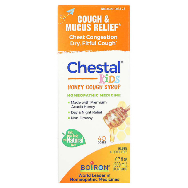 Boiron Chestal® Kids Honey Cough Syrup 200ml Additional Product Image 5