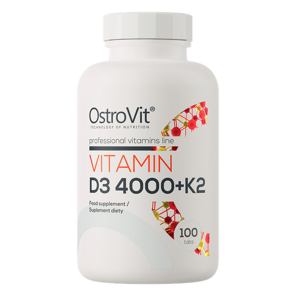 OstroVit Vitamin D3 4000 IU + K2 100 tablets Additional Product Image 2