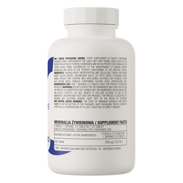 OstroVit IODINE Potassium iodide 250 tablets Main Product Image