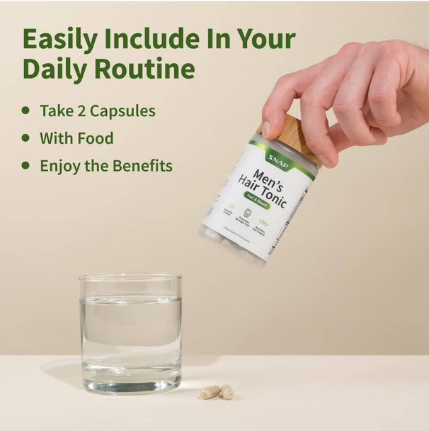 Snap Supplements Hairtonic Supplement For Men - 60 Cpas - image 4