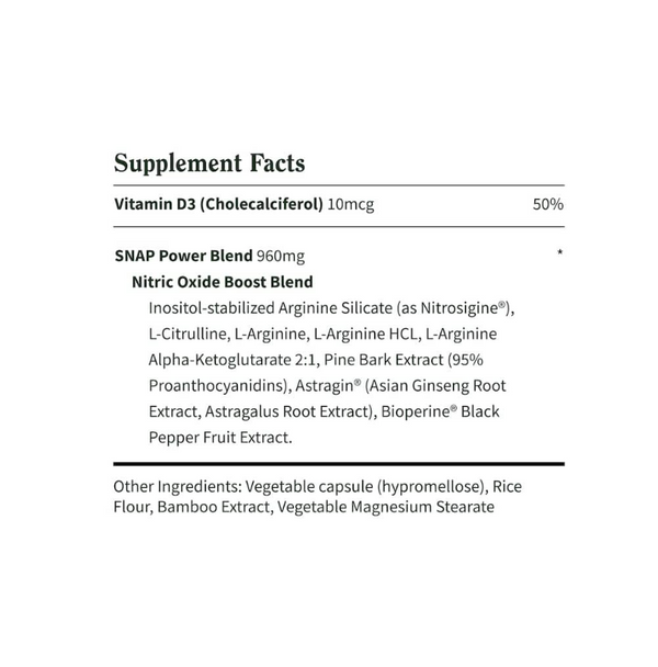 Snap Supplements L-Arginine 60 Capsules 6