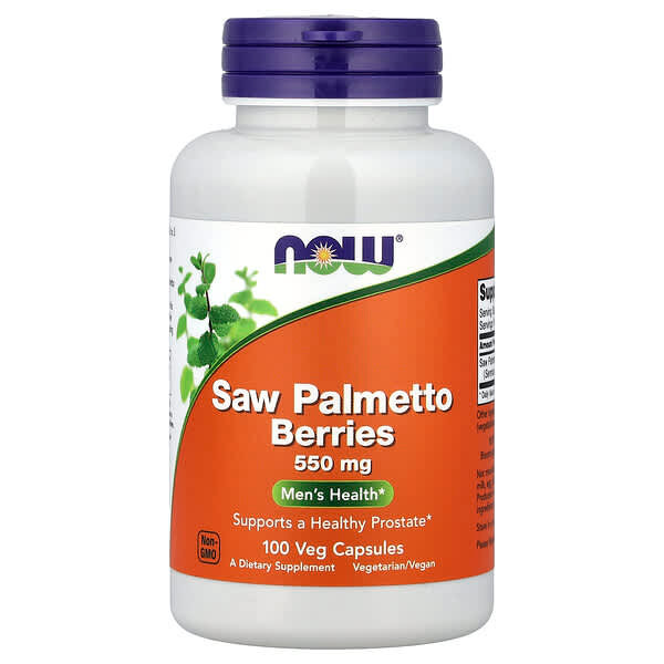 NOW Foods Saw Palmetto Berries, 550mg - 100 vcaps