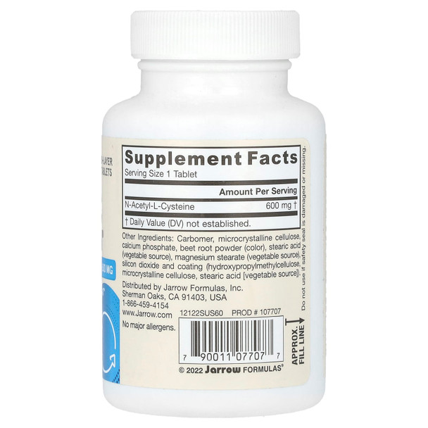 Jarrow N-A-C Sustain (600mg) 60 tabs 2