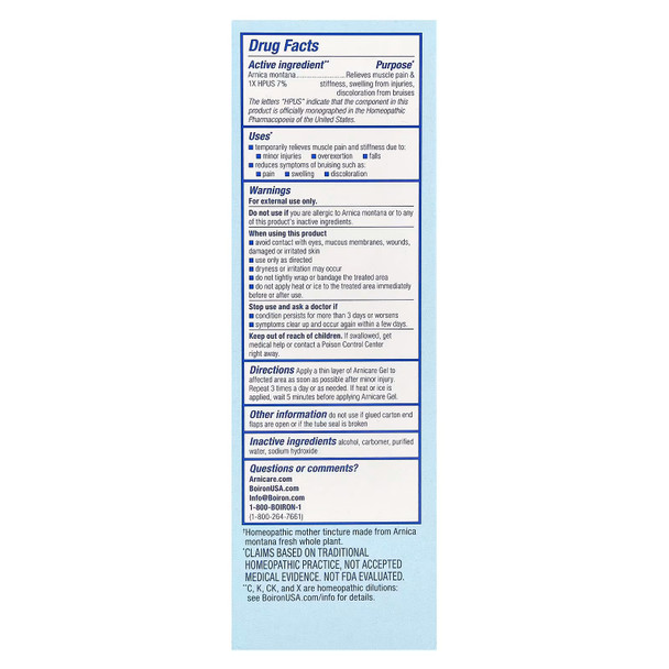 Boiron ARNICARE GEL 120g Main Product Image
