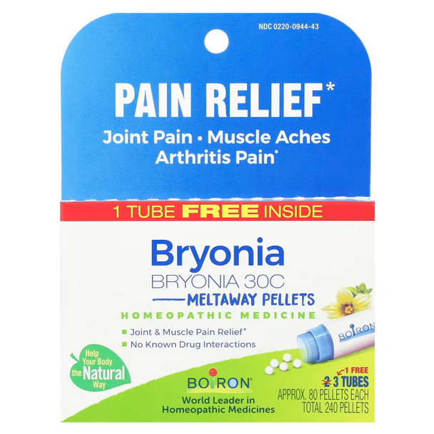 Boiron BRYONIA - Pellets - Pack of 3 Tubes 1