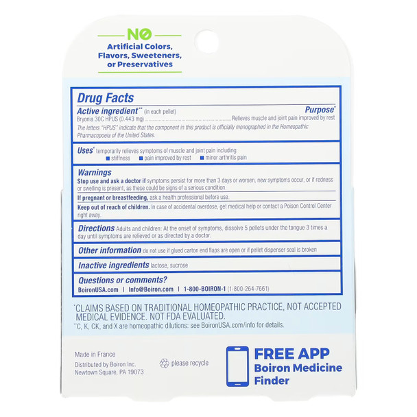 Boiron BRYONIA - Pellets - Pack of 3 Tubes Main Product Image