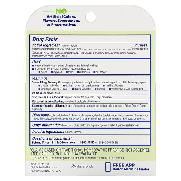 Boiron Histaminum Hydrochloricum - 30C 3 Tubes Main Product Image