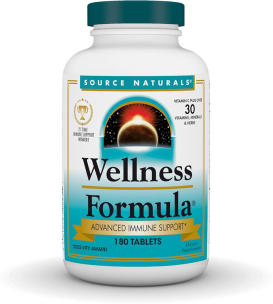 SOURCE NATURALS WELLNESS FORMULA 180 Tabs