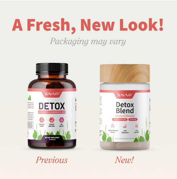 Snap Supplements Detox Supplement Front View