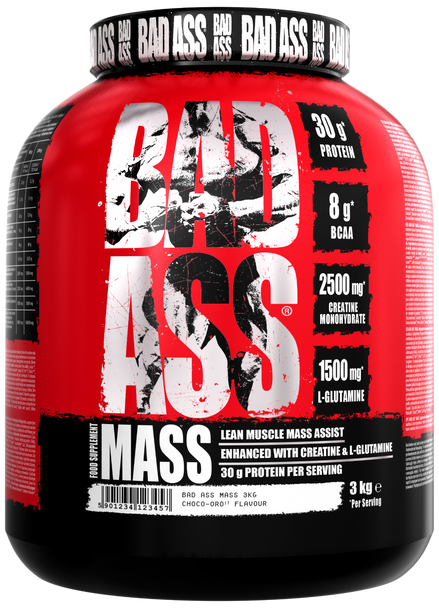 BAD ASS Mass Gainer 3kg — pack front