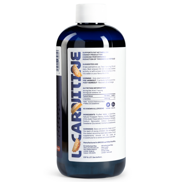 Ultra Lyte L-Carnitine 3000 450ml Pineapple — image 3