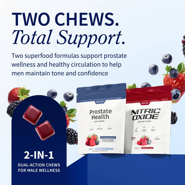 Snap Supplements Prostate Health + Nitric Oxi - product lineup