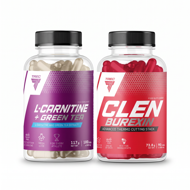 Trec Fat Loss Stack - Clenburexin + L-Carnitine with Green Tea - bundle