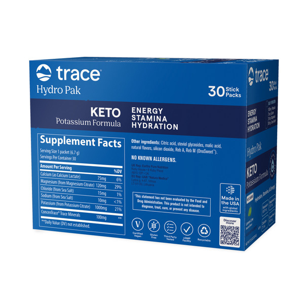 Trace Minerals Keto Electrolyte - 30 Stick Packs