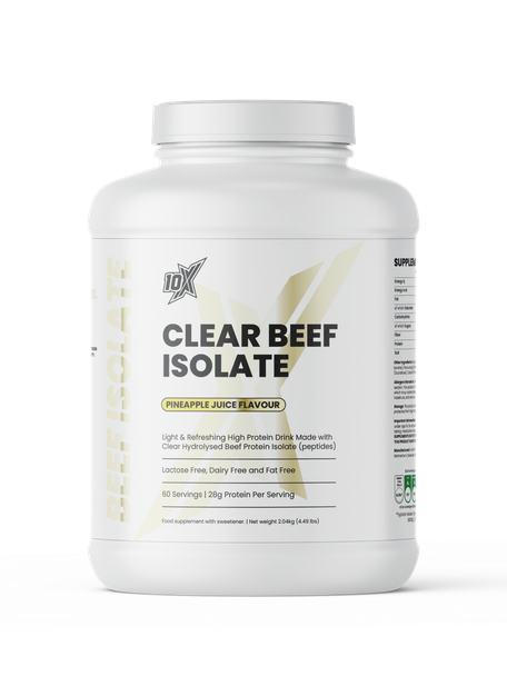 10X Athletic Clear Beef Isolate 2kg - Pineapple Juice front - 28g protein juice-style drink