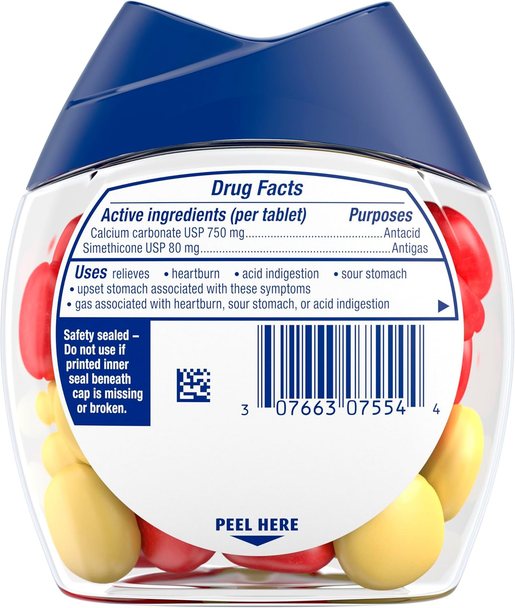 Tums Gas Relief chewables - pack detail