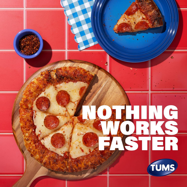 Tums Gas Relief 28ct - information panel
