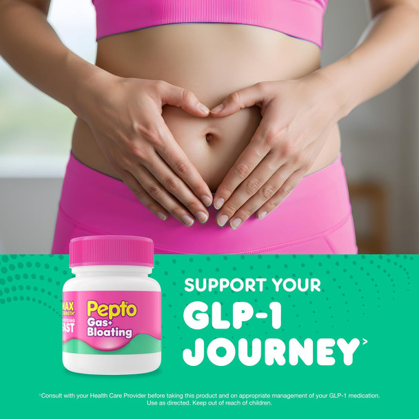 Pepto Gas + Bloating Simethicone 250 mg Softgels 50 Count