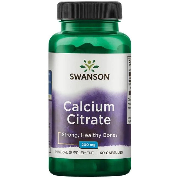 Swanson Calcium Citrate, 200mg