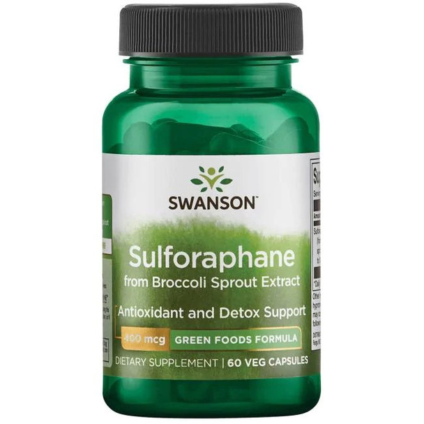 Swanson Sulforaphane from Broccoli Sprout Extract, 400mcg