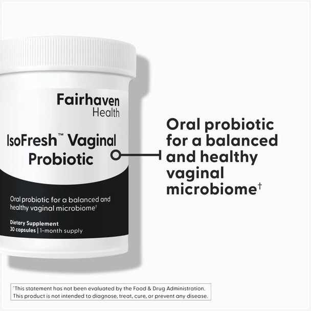 IsoFresh Probiotic for Vaginal Balance 30 Caps Main Product Image